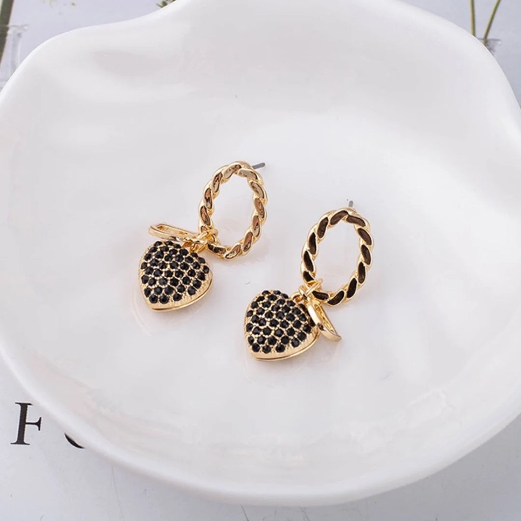 DCharm Heart Earrings