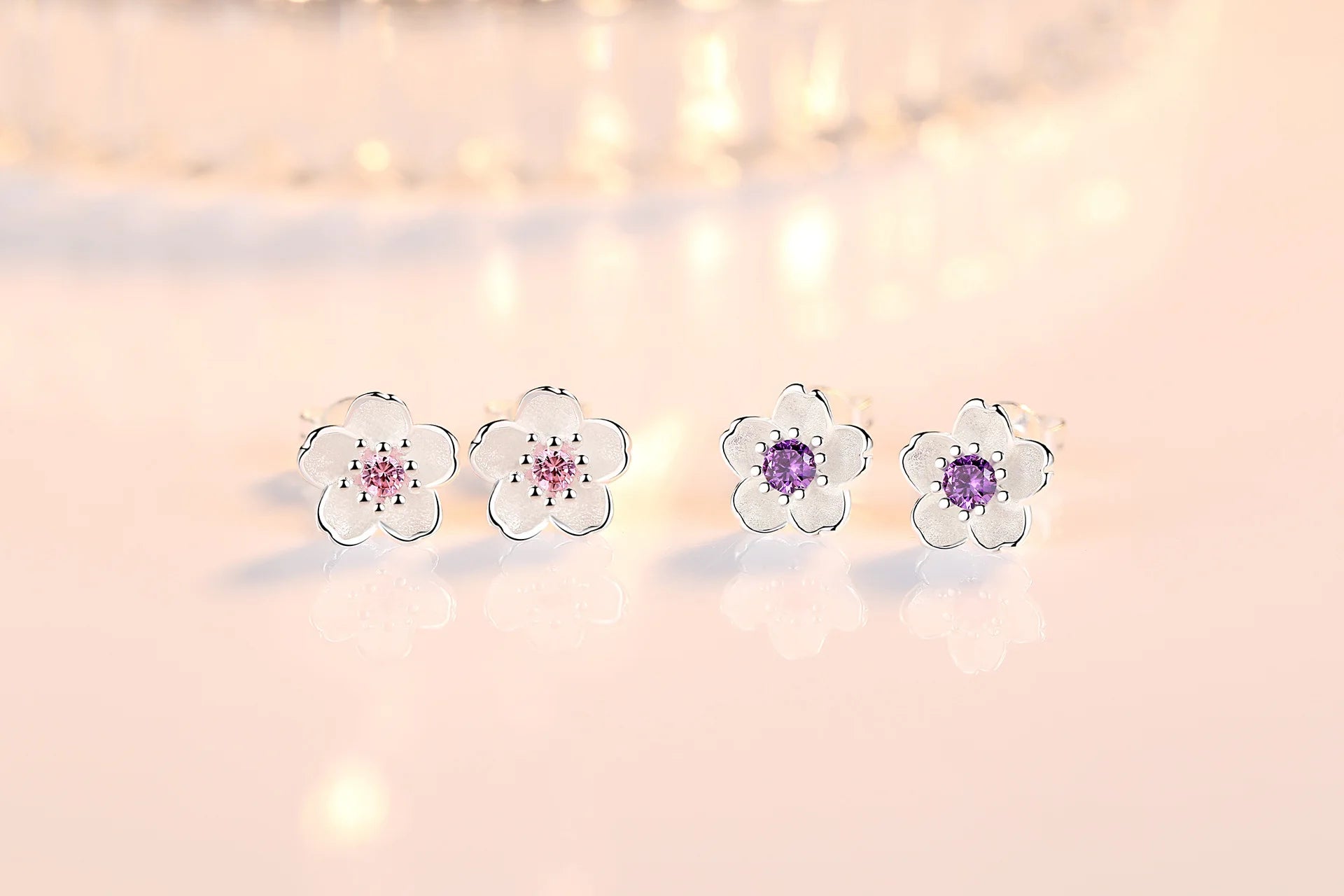 VioletBloom Studs