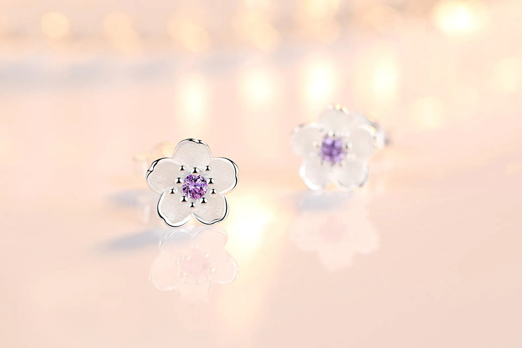 VioletBloom Studs