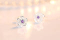 VioletBloom Studs
