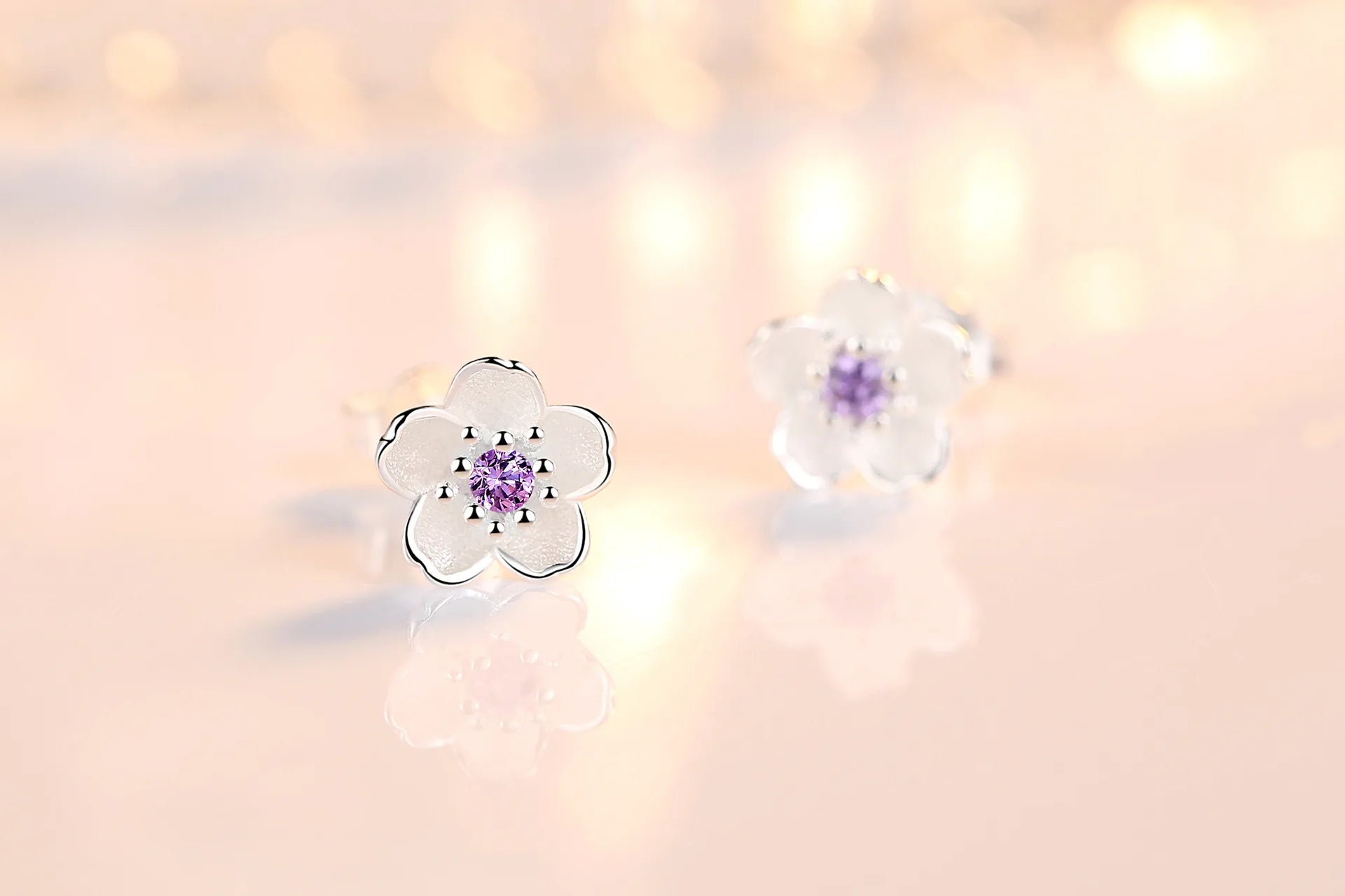 VioletBloom Studs