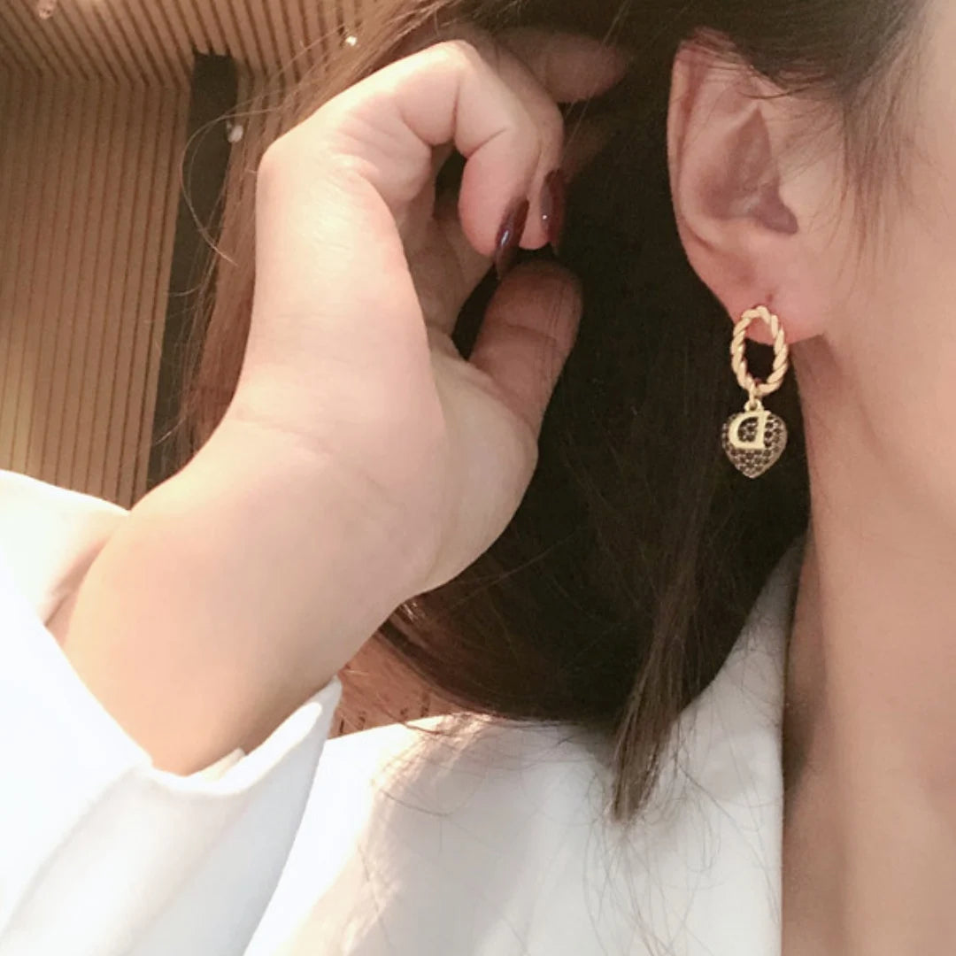 DCharm Heart Earrings