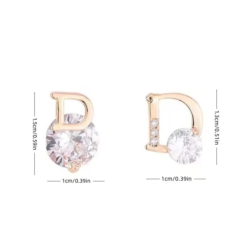 D Crystal Studs
