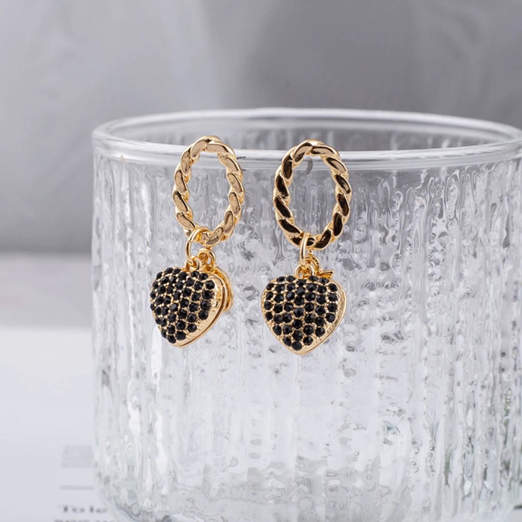 DCharm Heart Earrings